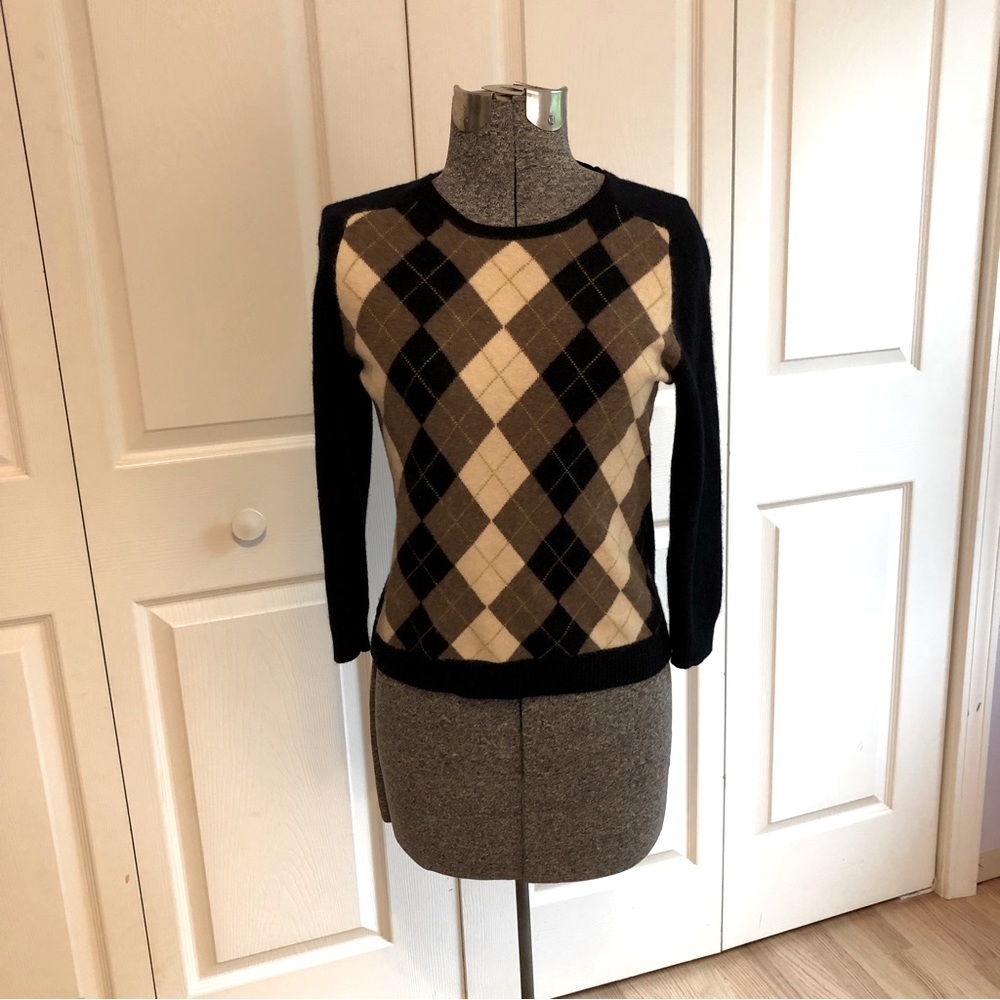 J Crew argyle sweater